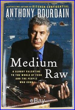 Autographed Signed Anthony Bourdain Medium Raw 2010 Hardcover First Edition