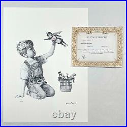 BANKSY Game Changer Art Print FIRST EDITION! Edition 115/150 with COA. Kaws fairey