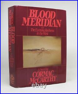 BLOOD MERIDIAN Cormac McCarthy 1st Edition 1985 Signed by Author