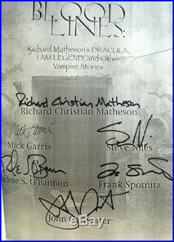BLOODLINES Signed Lettered First Edition Matheson Bradbury I Am Legend Carpenter