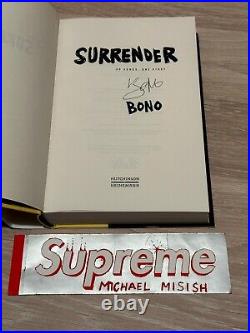 BONO -Surrender-Signed 1st Edition Book U2 40 Songs One Story Autographed