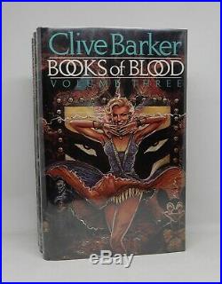 BOOKS OF BLOOD Clive Barker First Edition 1984 Signed By Author Complete