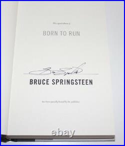 BRUCE SPRINGSTEEN SIGNED BORN TO RUN BOOK 1ST EDITION withCOA THE BOSS IN THE USA