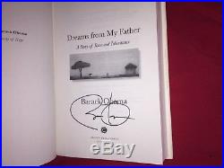 Barack Obama signed book first edition dreams from my father autograph