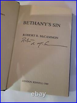 Bethany's Sin Robert R. McCammon RARE Author SIGNED First Edition Hardcover Book