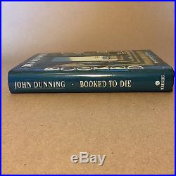 Booked to Die by John Dunning (First Edition/First Printing, Signed, Hardcover)