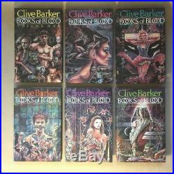 Books of Blood Vols 1-6 by Clive Barker (Signed, Limited, First UK Edition)
