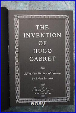 Brian Selznick The Inventions of Hugo Cabret signed & dated first edition