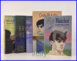 Brian's Saga Signed First Edition Set Gary Paulsen Hatchet Signed First HCDJ Brian's Saga Signed First Edition Set Gary Paulsen Hatchet Signed First HCDJ