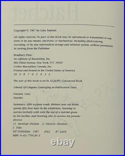 Brian's Saga Signed First Edition Set Gary Paulsen Hatchet Signed First HCDJ Brian's Saga Signed First Edition Set Gary Paulsen Hatchet Signed First HCDJ