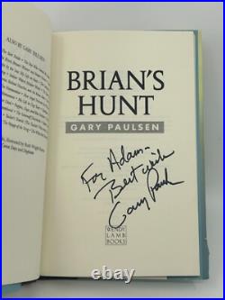 Brian's Saga Signed First Edition Set Gary Paulsen Hatchet Signed First HCDJ Brian's Saga Signed First Edition Set Gary Paulsen Hatchet Signed First HCDJ