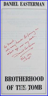 Brotherhood Of The Tomb SIGNED & INSCRIBED FIRST EDITION Daniel Easterman