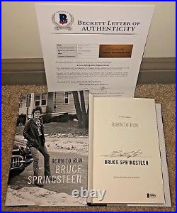 Bruce Springsteen Signed Born To Run 1st/1st Edition Book Hardcover USA Bas