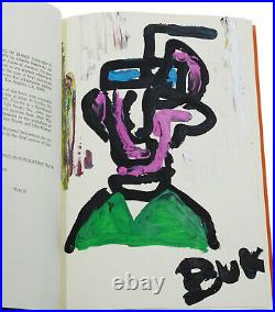 Burning in Water CHARLES BUKOWSKI 1974 First Edition SIGNED with ORIG PAINTING