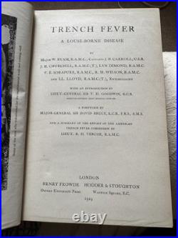 Byam 1919 Trench Fever First Edition INCLUDING SIGNED LETTER BY AUTHOR