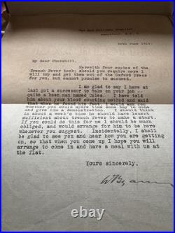 Byam 1919 Trench Fever First Edition INCLUDING SIGNED LETTER BY AUTHOR