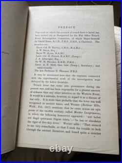 Byam 1919 Trench Fever First Edition INCLUDING SIGNED LETTER BY AUTHOR