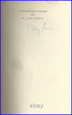 C Day Lewis Collected Poems 1954 Signed 1st/1st (1954 First Edition DJ)