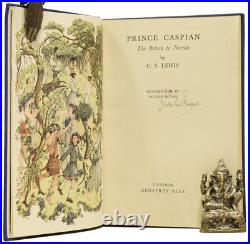 C S LEWIS / Prince Caspian The Return to Narnia Story for Children Signed 1st ed