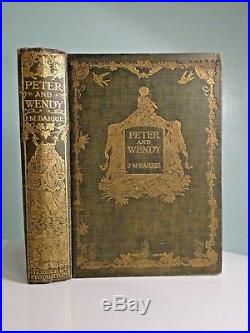 C1911 Peter And Wendy J. M Barrie FIRST EDITION + SIGNED LETTER! F. D Bedford BOOK