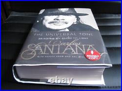 CARLOS SANTANA SIGNED THE UNIVERSAL TONE First Hardcover US Edition NEW