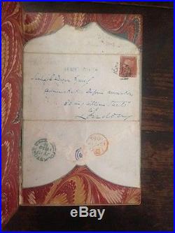 CHARLES DICKENS SIGNED FIRST EDITION DAVID COPPERFIELD 1850 RARE ENVELOPE