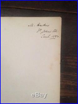 CHARLES DICKENS SIGNED FIRST EDITION DAVID COPPERFIELD 1850 RARE ENVELOPE