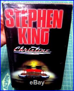 CHRISTINE by Stephen King SIGNED 1983 First UK Edition 1st printing ex-Library