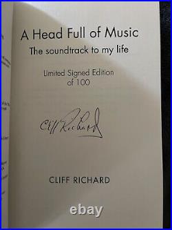 CLIFF RICHARD A Head Full Of Music LIMITED EDITION SIGNED 1 Of 100 Hardback Book