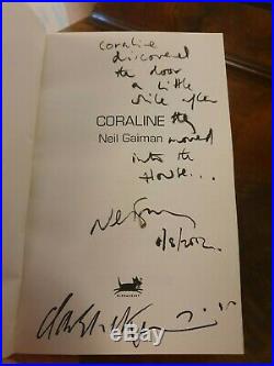 CORALINE Signed By Gaiman RARE 1st Edition Proof Lined Too