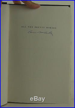 CORMAC MCCARTHY All the Pretty Horses SIGNED FIRST EDITION