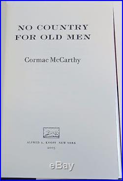 CORMAC MCCARTHY No Country for Old Men FIRST EDITION SIGNED BY ACTORS