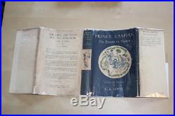 CS Lewis (1951) Prince Caspian Return to Narnia first edition and signed letter