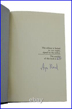Capitalism the Unknown Ideal AYN RAND Signed Limited First Edition 1966