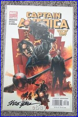 Captain America # 6 Variant NM 1st App Of The Winter Soldier Signed by Epting
