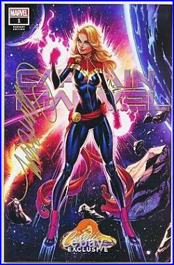 Captain Marvel 1 Cover A B C D E Signed J Scott Campbell Variant Set 1st Star