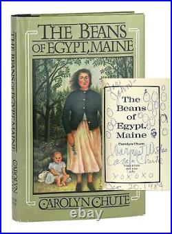 Carolyn Chute / The Beans of Egypt Maine / Signed First Edition in DJ / 1985
