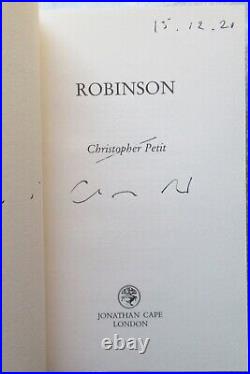 Chris Petit Robinson etc 18 books, author's copies signed first editions