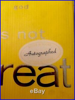 Christopher Hitchens God Is Not Great First Edition Boldly SIGNED In Person