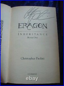 Christopher Paolini Inheritance Hardback Complete Set Signed 1st Edition Fantasy
