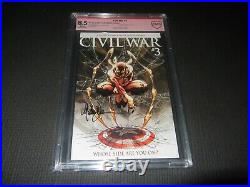 Civil War 3 Turner Variant CBCS 8.5 S. S. Signed M. Turner 1st Ragnarok (2006)