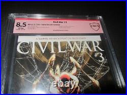 Civil War 3 Turner Variant CBCS 8.5 S. S. Signed M. Turner 1st Ragnarok (2006)