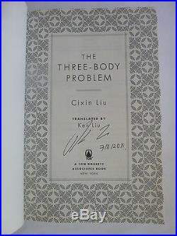 Cixin Liu,'The Three-Body Problem' SIGNED US first edition, Hugo, Nebula