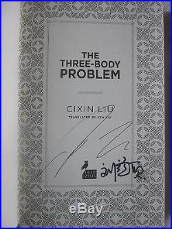 Cixin Liu, The Three-Body Problem trilogy SIGNED first edition 1st/1st, Hugo