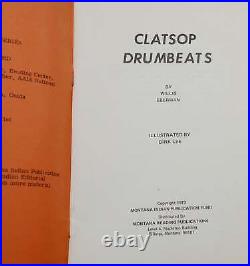 Clatsop Drumbeats by WILLIS EBERMAN SIGNED First Edition 1973 Native American