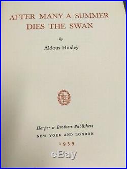 Collection of 6 Aldous Huxley First Editions, including one SIGNED COPY