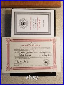 Command Performance Jane Alexander Easton Press Signed First Edition