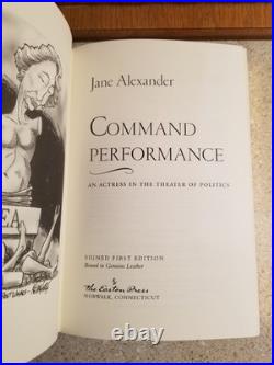 Command Performance Jane Alexander Easton Press Signed First Edition