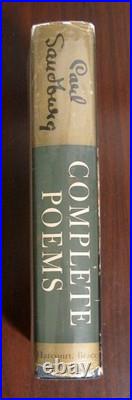 Complete Poems by Carl Sandburg Harcourt Brace 1950 First Edition Poetry SIGNED