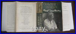 Complete Poems by Carl Sandburg Harcourt Brace 1950 First Edition Poetry SIGNED